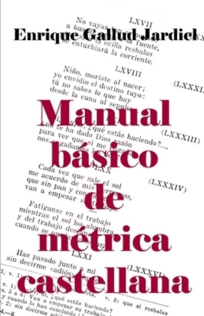 Cover for Enrique Gallud Jardiel · Manual basico de metrica castellana (Paperback Book) (2020)