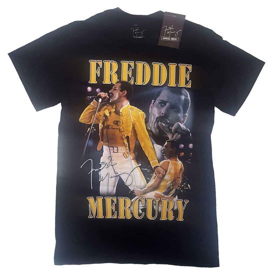 Cover for Freddie Mercury · Freddie Mercury Unisex T-Shirt: Live Homage (Black) (T-shirt)