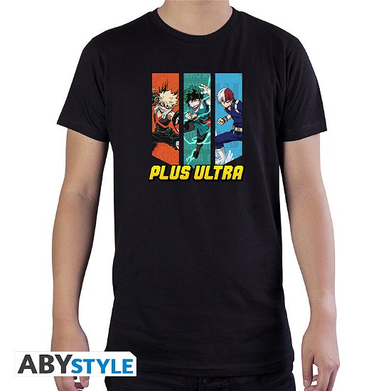 My Hero Academia: Heroes' Colors Black Basic (T-Shirt Unisex Tg. M) - My Hero Academia - Merchandise - ABYstyle - 3665361086604 - 