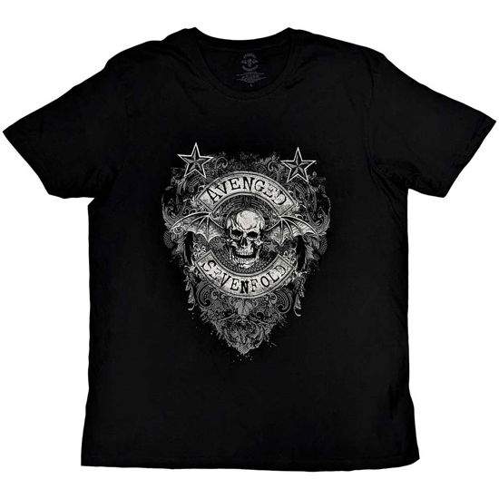 Cover for Avenged Sevenfold · Avenged Sevenfold Unisex T-Shirt: Stars Flourish (T-shirt) [size S] [Black - Unisex edition] (2015)