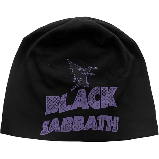 Cover for Black Sabbath · Black Sabbath Unisex Beanie Hat: Logo &amp; Devil (CLOTHES) [Black - Unisex edition]