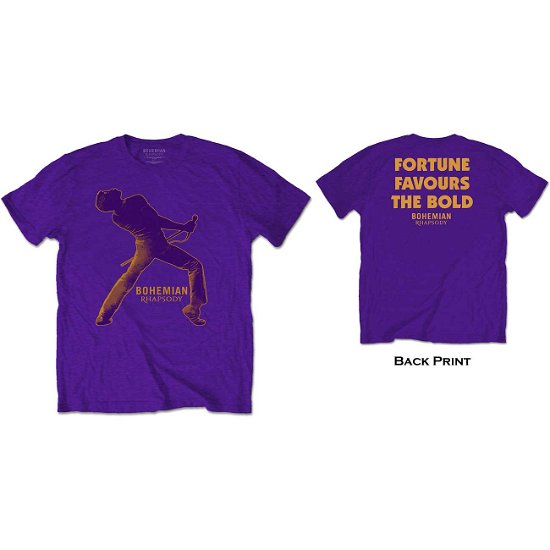 Queen Unisex T-Shirt: Fortune (Back Print) - Queen - Merchandise - MERCHANDISE - 5056170659604 - 24 oktober 2018