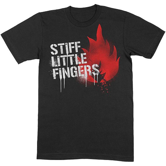 Stiff Little Fingers Unisex T-Shirt: Graffiti - Stiff Little Fingers - Koopwaar -  - 5056368650604 - 