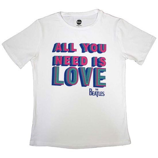 The Beatles Ladies T-Shirt: All You Need Is Love - The Beatles - Merchandise -  - 5056737214604 - November 17, 2023