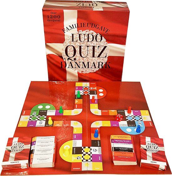 Ludo Quiz - Danmark (Familieudgave) -  - Board game -  - 5711708034604 - 