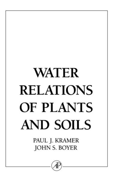 Cover for Kramer, Paul J. (Duke University, Durham, North Carolina, U.S.A.) · Water Relations of Plants and Soils (Hardcover Book) (1995)