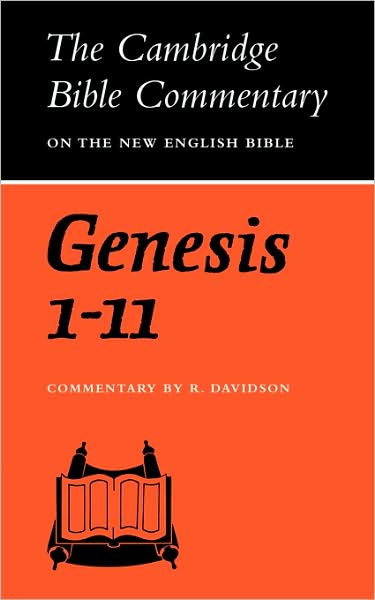 Cover for Robert Davidson · Genesis 1-11 - Cambridge Bible Commentaries on the Old Testament (Paperback Book) (1973)