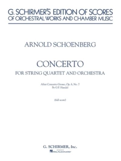 Cover for Arnold Schoenberg · Concerto (Paperback Book) (1986)