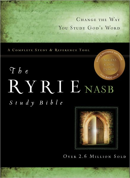 Cover for Charles C. Ryrie · NASB Ryrie Study Bible, Black Genuine Leather, Red Letter (Leather Book) (2012)