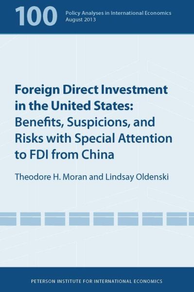 Cover for Edward Graham · Foreign Direct Investment in the United States – Benefits, Suspicions, and Risks with Special Attention to FDI from China (Paperback Book) (2012)