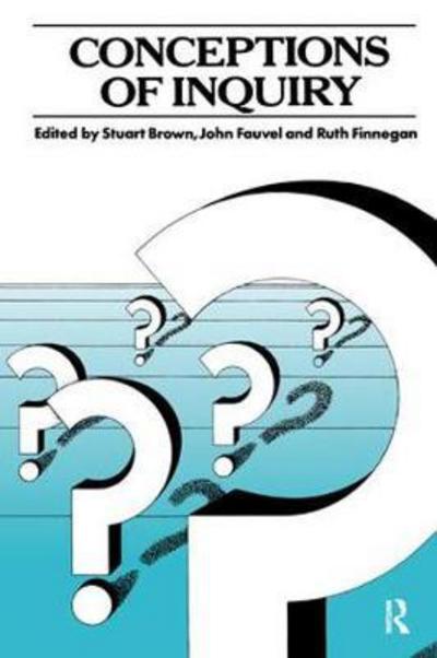 Cover for Stuart Brown · Conceptions of Inquiry (Hardcover Book) (2017)