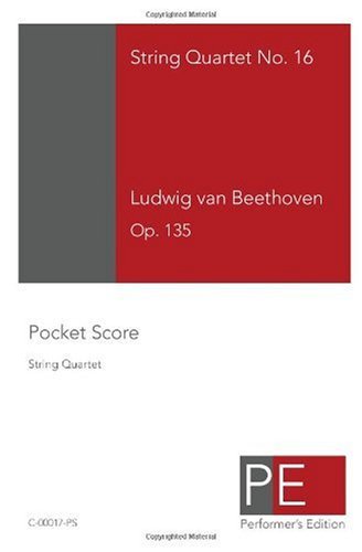 Cover for Ludwig Van Beethoven · String Quartet No. 16 (Taschenbuch) (2009)