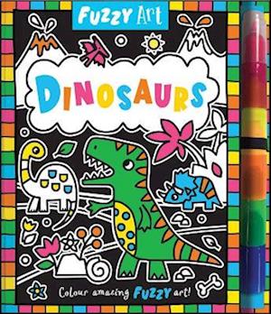 Cover for Melanie Hibbert · Fuzzy Art Dinosaurs - Fuzzy Art (Hardcover Book) (2023)