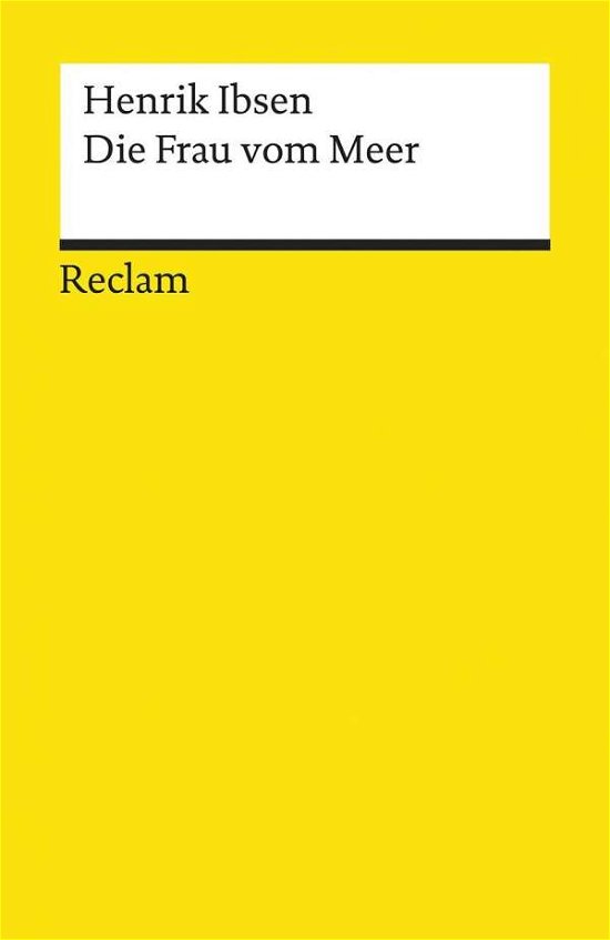 Cover for Henrik Ibsen · Reclam UB 02560 Ibsen.Frau vom Meer (Bog)