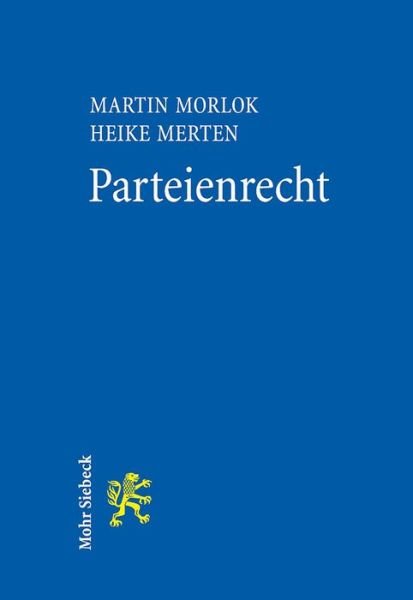 Cover for Martin Morlok · Parteienrecht (Taschenbuch) (2018)