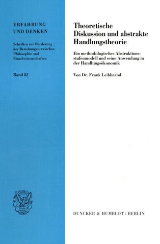 Cover for Leibbrand · Theoretische Diskussion und a (Book) (1998)