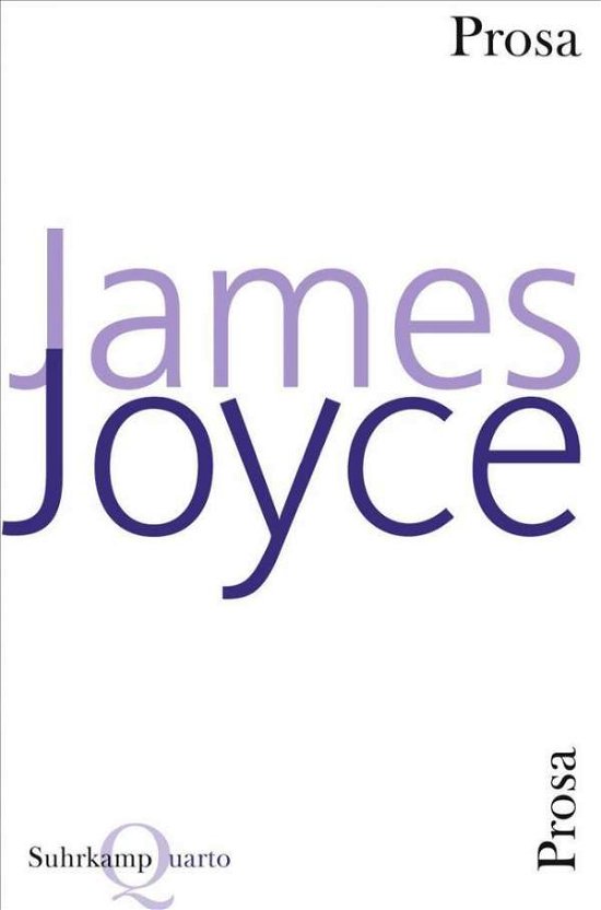 Cover for James Joyce · Prosa (Bog)