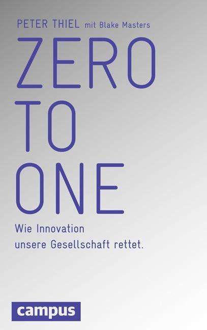 Cover for Thiel · Zero to One (Book)