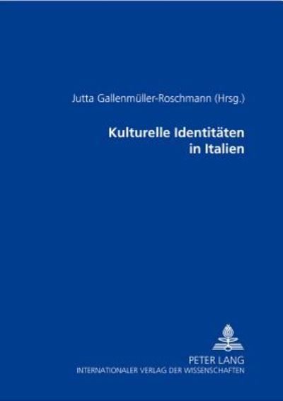 Cover for Kulturelle Identitaeten in Italien (Paperback Book) (2001)