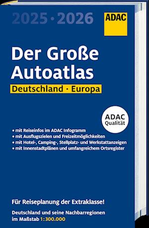 ADAC Der Große Autoatlas 2025/2026 Deutschland und seine Nachbarregionen 1:300.000 -  - Books - MAIRDUMONT - 9783826423604 - October 15, 2024