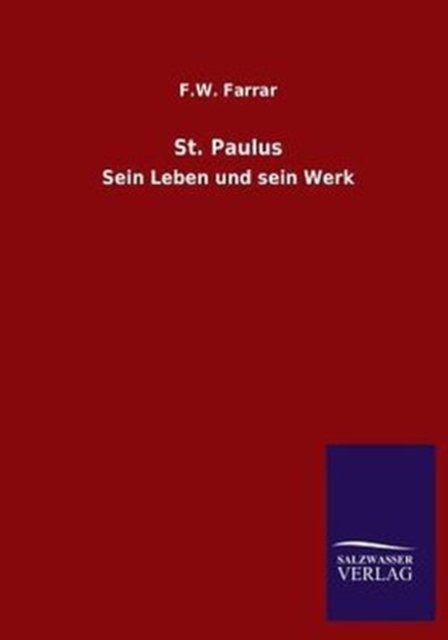 Cover for F W Farrar · St. Paulus (Taschenbuch) [German edition] (2013)