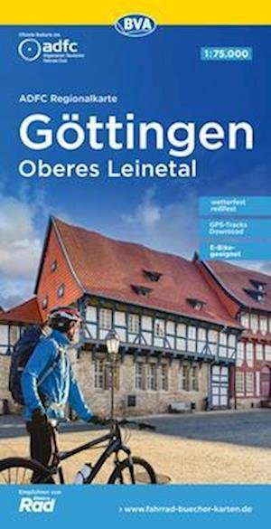 Cover for BVA Bielefelder Verlag · ADFC-Regionalkarte Göttingen Oberes Leinetal, 1:75.000, reiß- und wetterfest, GPS-Tracks Download (Landkart) (2021)