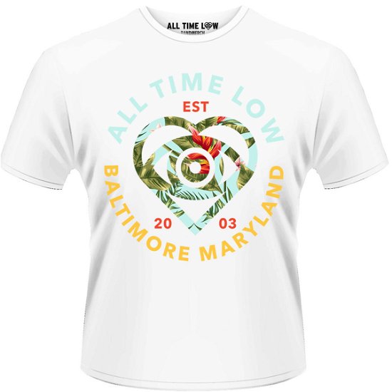 Cover for All Time Low · All Time Low: Vacation Heart (white) (T-Shirt Unisex Tg. XL) (N/A) [size XL] (2015)