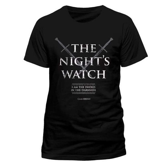 Cover for Game of Thrones · Game of Thrones - Nights Watch (T-shirt Unisex Tg. (T-shirt) [size S]