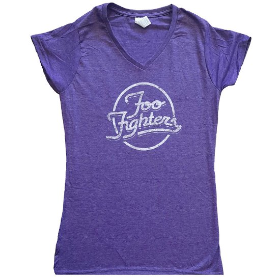Foo Fighters Ladies T-Shirt: Text Logo (Ex-Tour) - Foo Fighters - Gadżety -  - 5056561067605 - 