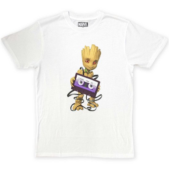 Marvel Comics Unisex T-Shirt: Guardians of the Galaxy Cosmic Tape - Marvel Comics - Merchandise -  - 5056561096605 - 