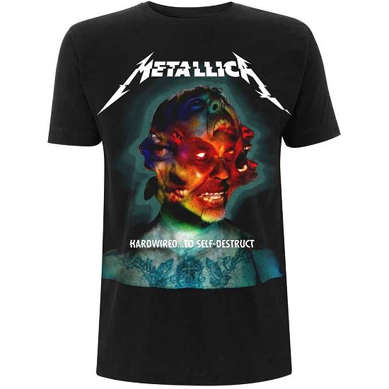Metallica Unisex T-Shirt: Hardwired Album Cover - Metallica - Merchandise - PHD - 5060489502605 - 29. oktober 2018