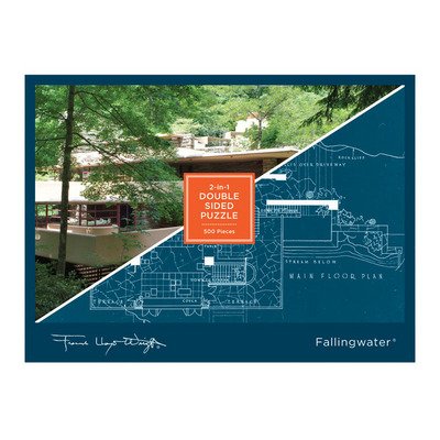 Frank Lloyd Wright Fallingwater 2-sided 500 Piece Puzzle - Frank Lloyd Wright - Bordspel - Galison - 9780735349605 - 16 januari 2017