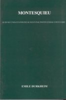 Cover for Emile Durkheim · Montesquieu: His Contribution to the Establishment of Political Science - Publications of the Durkheim Press (Paperback Bog) (2002)