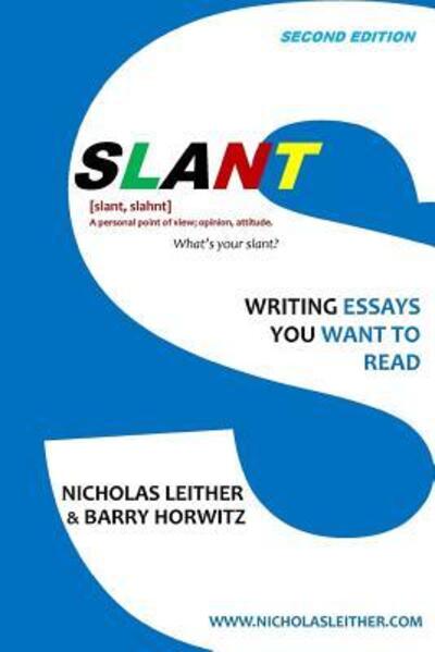 Slant - Barry Horwitz - Books - Heteroclite - 9780997808605 - July 7, 2016