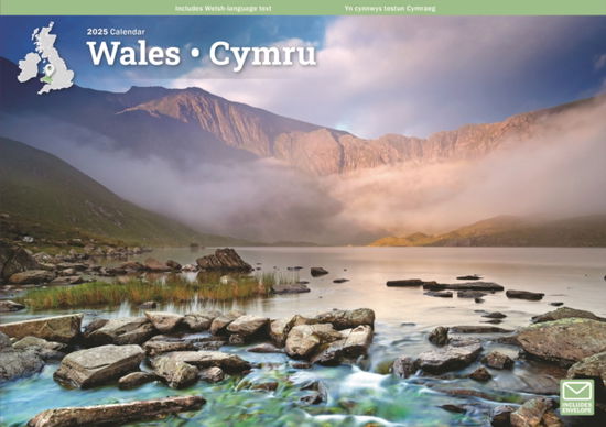 Cover for Carousel Calendars · Wales A4 Calendar 2025 (Paperback Book) (2024)