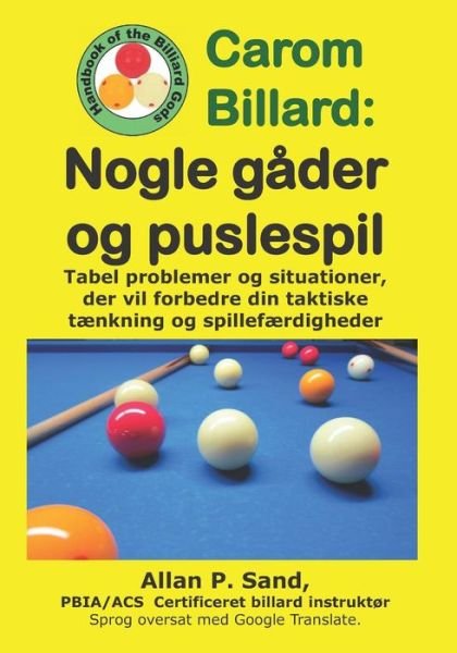 Cover for Allan P Sand · Carom Billard - Nogle G der Og Puslespil (Paperback Book) (2019)