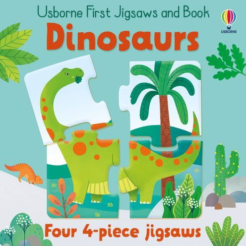 Usborne First Jigsaws And Book: Dinosaurs - Usborne First Jigsaws And Book - Matthew Oldham - Books - Usborne Publishing Ltd - 9781801313605 - August 4, 2022