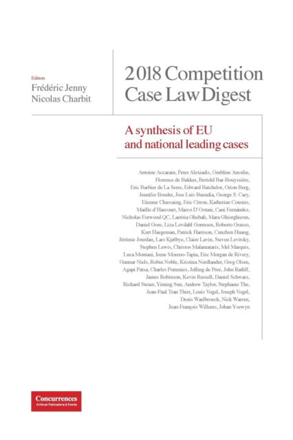 Cover for Frédéric Jenny · 2018 Competition Case Law Digest (Paperback Book) (2017)