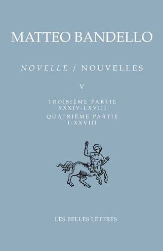 Cover for Matteo Bandello · Nouvelles / Novelle. Tome V (Paperback Book) (2020)