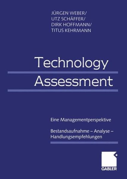Technology Assessment - Jurgen Weber - Books - Gabler - 9783409115605 - October 14, 1999