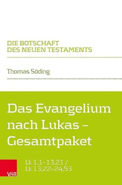 Cover for Thomas Soding · Das Evangelium nach Lukas -- Gesamtpaket: Lk 1,1--13,21 / Lk 13,22--24,53 (Paperback Book) (2023)