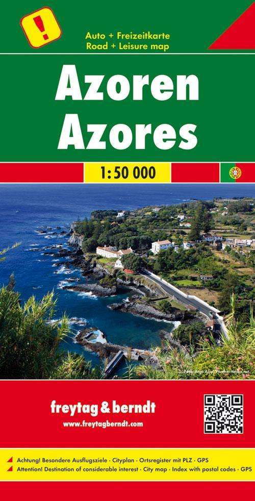 Cover for Freytag &amp; Berndt · Azores, Special Places of Excursion Road Map 1:50 000 (Landkart) (2017)