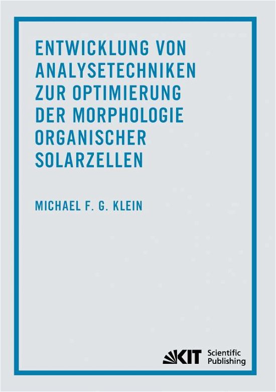 Entwicklung von Analysetechniken - Klein - Books -  - 9783731500605 - July 20, 2014