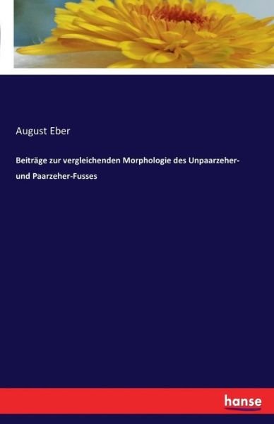 Cover for Eber · Beiträge zur vergleichenden Morpho (Book) (2016)