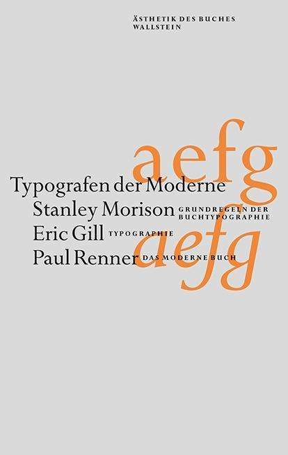 Cover for Morison · Typografen der Moderne (Buch)