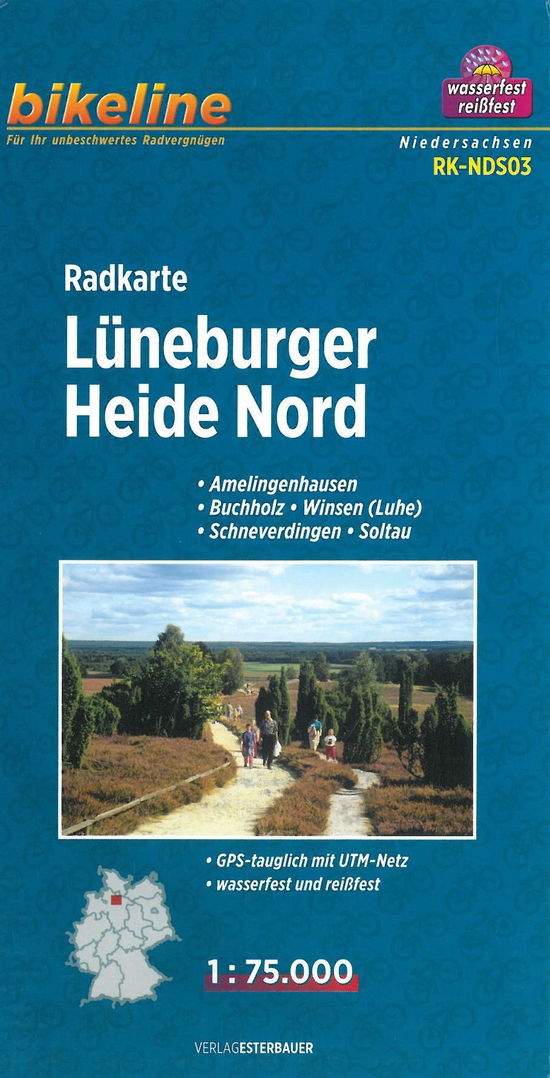 Cover for Esterbauer · Bikeline: Lüneburger Heide Nord: Amelingenhausen, Buchholz, Winsen (Luhe), Schneverdingen, Soltau (Hardcover Book) (2012)