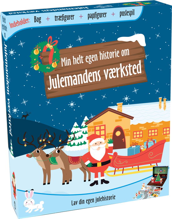 Cover for Min helt egen historie om Julemandens værksted (Bound Book) [1º edição] (2019)