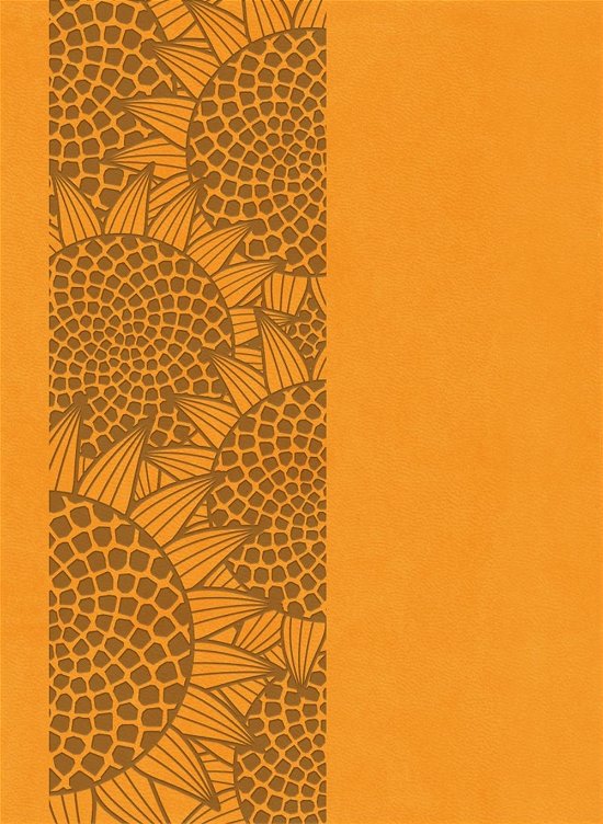 Cover for Bibelen på Hverdagsdansk, trend kunstlæder, orange (Hardcover bog) (2015)