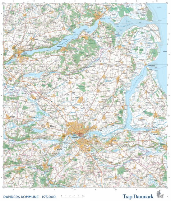 Trap Danmark: Kort over Randers Kommune - Trap Danmark - Bøger - Trap Danmark - 9788771811605 - 13. juni 2018