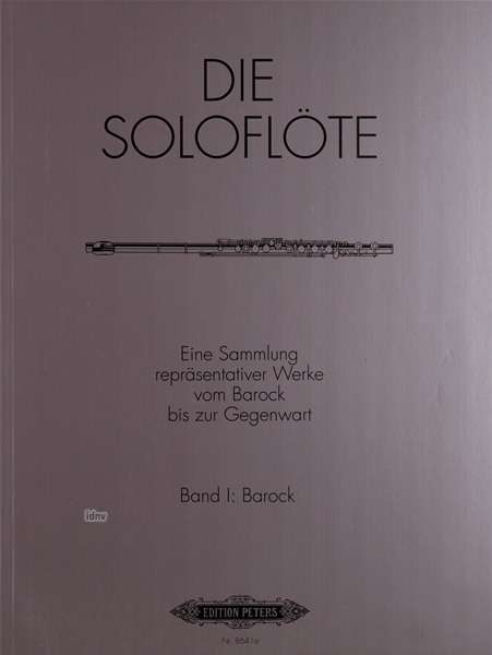 Cover for Verschiedene · The Solo Flute: Selected Works from the Baroque to the 20th Century, Vol. 1 (Sheet music) (2001)